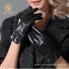 2014 Mädchen netter heißer Verkauf Einzelteil dünne Winterlederhandschuhe